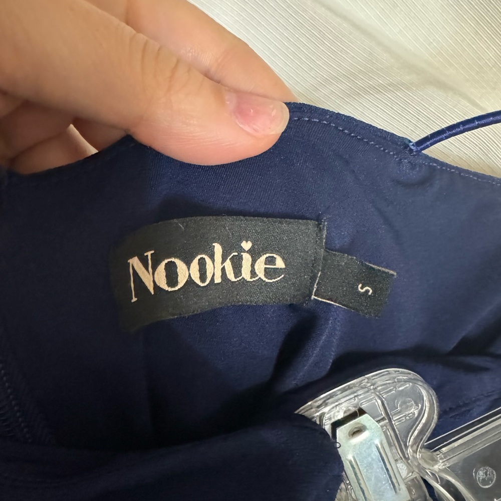 Nookie Dress, Size small, Worn once, great condition, Navy Blue